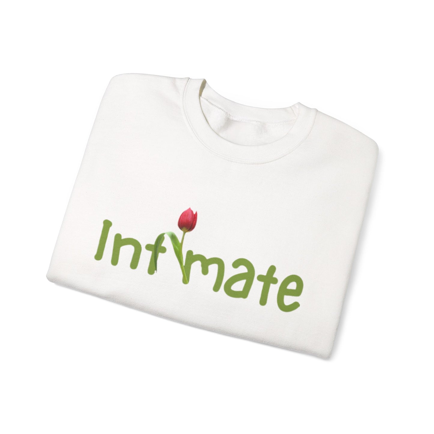 Affectionate Crewneck Sweatshirt - 'InFmate' with Flower Design