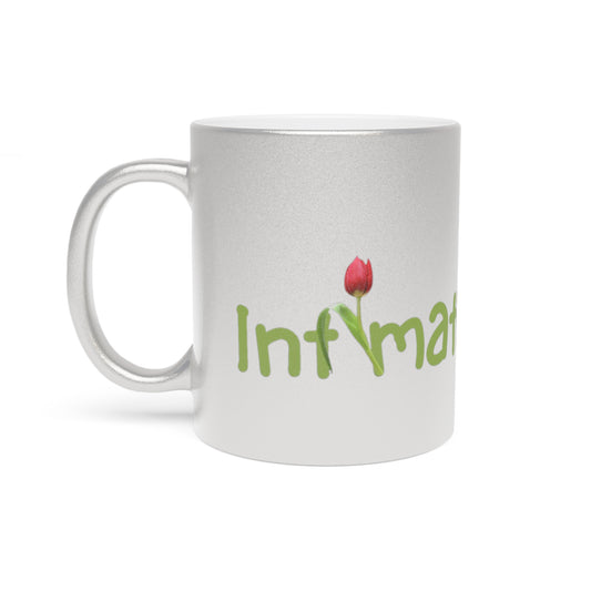 Personalized Metallic Mug with Floral Design - Perfect for Gifts & Daily Use